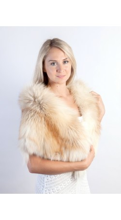 Platinum Gold Fox Fur Stole